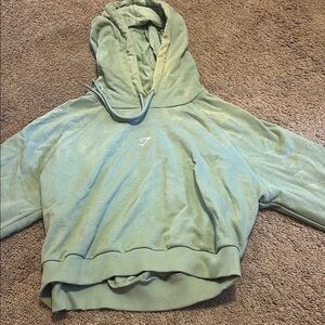 Gymshark Women's Green Hoodie Sweater